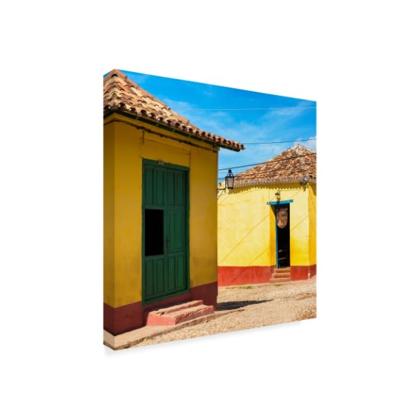 Philippe Hugonnard 'Yellow Facades In Trinidad II' Canvas Art,14x14